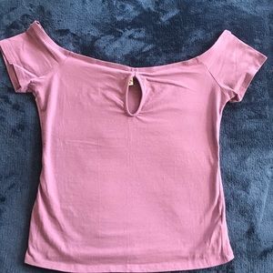 Express One Eleven off the shoulder top